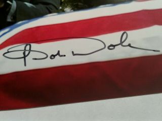 Bob Dole Authentic Hand Signed Autograph 4X6 Photo GEORGE BUSH FUNERAL SALUTE 2