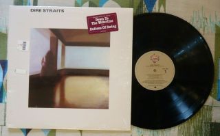 Dire Straits S/t Debut Lp In Shrink W Hype Sticker 1978 Sultans Of Swing M/m -