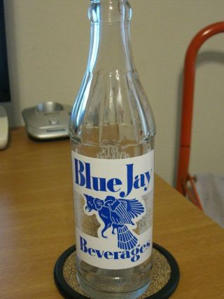 Vintage " Blue Jay " 9 Oz Acl Soda Bottle - - Kansas