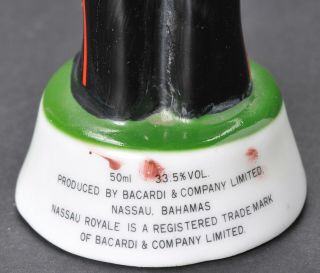 Nassau Royale Liqueur Empty Decanter Police Bahamas Porcelain 7 1/2 inches w Box 6