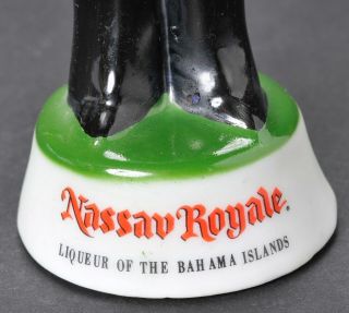 Nassau Royale Liqueur Empty Decanter Police Bahamas Porcelain 7 1/2 inches w Box 7
