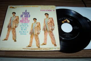 Elvis Presley Vintage Mega Rare Record A Touch Of Gold Epa 5141 Vol.  3 From 1960