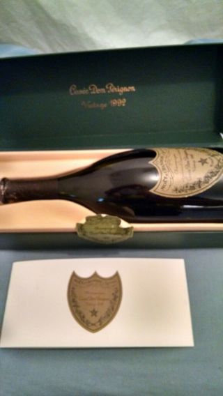Champagne Cuvee Dom Perignon From 1992 Empty Bottle W/ Box