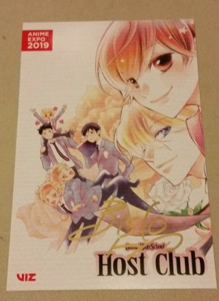 Anime Expo 2019 Ouran High School Host Club Signed Print By Bisco Hatori