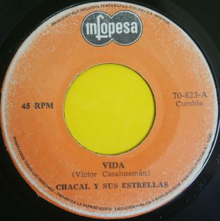 Chacal Y Sus Estrellas " La Danza Del Chacal " Killer Psych Cumbia Peru 45 Listen