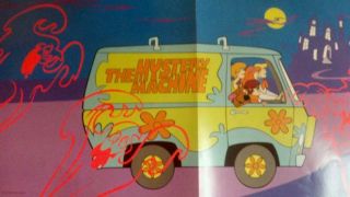 L@@k (12) Scooby Posters 1999 Mystery Machine 20 " X 13 " Birthday Party