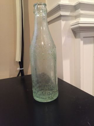 Antique Straight Sided Coca - Cola Bottle 6 - 1/2 Ounce,  Made In Chicago Il.