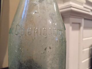 antique Straight Sided Coca - cola Bottle 6 - 1/2 Ounce,  Made In Chicago Il. 3