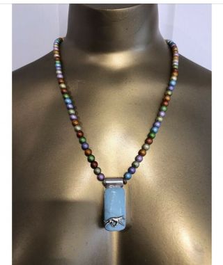Beaded Greyhound Theme Necklace - Handmade