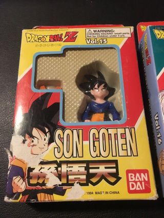Bandai/ IRWIN/ Jakks RARE Dragon Ball Z Son Goten & Kid Trunks Figures NIB 3