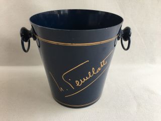 Vintage French Champagne Wine Ice Bucket Cooler Aluminium Nicolas Feuillatte