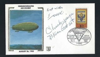 Chuck Yeager Signed Cover Bell X - 1 Test Pilot Military