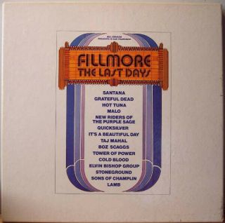 Fillmore The Last Days 3 Lp Box Set Poster 45 - Grateful Dead And More
