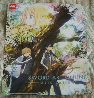 Anime Expo 2019 Autographed Sword Art Online Alicization Mini Poster