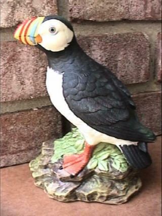 John James Audubon Porcelains/society Atlantic Puffin Bird Figurine Sculptu 1983