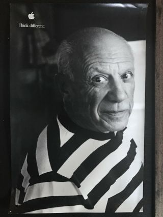 Apple Think Different 1997/98 Poster Campaign.  Pablo Picasso 11 " X 17 "