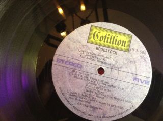 WOODSTOCK SOUNDTRACK 3 LP VINYL SET ATLANTIC COTILLION VG RARE 1970 2