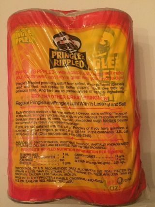 RARE vintage PRINGLES potato chip Twin Pack Yellow Can Ripple and Red Can Ripple 2