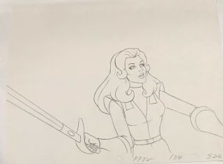 She - Ra Animation Pencil Production Art Drawing Filmation