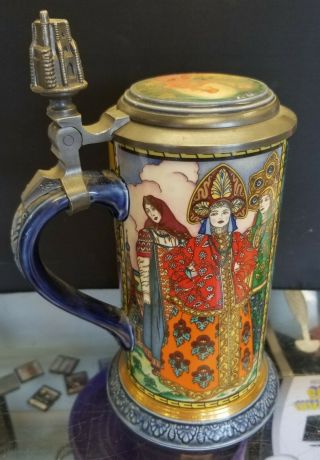 Russian Fairy Tales 1978 The Red Knight Beer Stein Villeroy & Boch