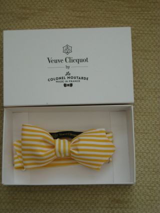 Veuve Clicquot Champagne Le Colonel Moutarde Bow Tie Vcp Very Rare