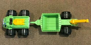 Vintage STOMPER Explorer Water Demon w/ Trailer Set Green Vehicle Toy,  Box RUNS 4