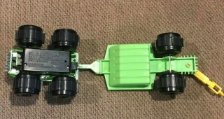 Vintage STOMPER Explorer Water Demon w/ Trailer Set Green Vehicle Toy,  Box RUNS 5