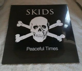 The Skids Peaceful Times Hand Signed Autograph Limited White Vinyl Lp Album