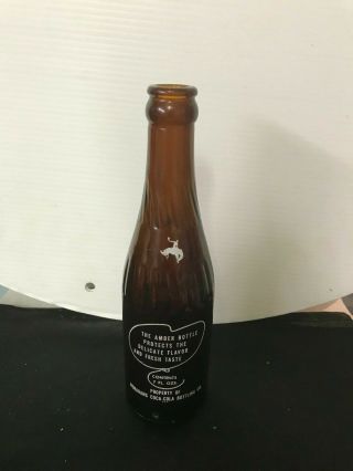 BRONCO Amber ACL Soda Bottle Made by Coca - Cola HTF, 3