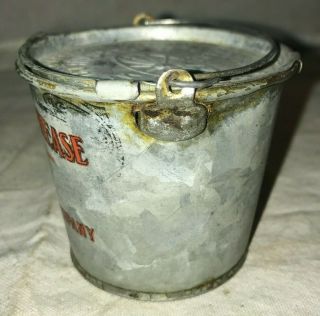 ANTIQUE MICA AXLE GREASE STANDARD OIL COMPANY SALESMAN SAMPLE TIN LITHO PAIL CAN 3