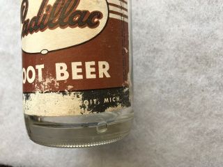 1962 Cadillac Root Beer Vintage Paper Label 24oz.  Bottle,  Detroit,  Michigan 4