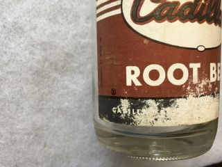 1962 Cadillac Root Beer Vintage Paper Label 24oz.  Bottle,  Detroit,  Michigan 5