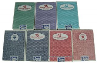 Casino Playing Cards - Vacation Village 7 Decks Different Colors Logos S/h
