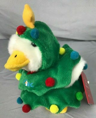 Talking Aflac Light Up Christmas Tree Insurance Duck 6 " Stuffed Animal Plush