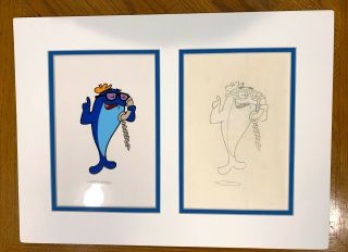 Charlie The Tuna 1960s Animation Cel And Drawing By Depatie Freleng Starkist