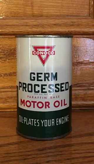 Conoco Germ Processed Motor Engine Oil Bank 3.  5 " Ponca City Oklahoma Ok