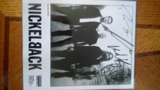 Nickelback Autographed 8x10 Photo W/ Certificate Of Authenticity