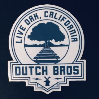 Live Oak,  Ca Regional Dutch Bros Sticker Brothers