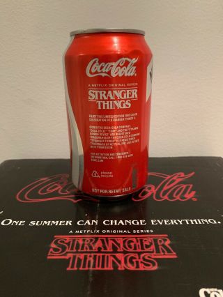 One 2019 Can of Coke From Stranger Things Season 3 1985 Limited Edition Set 2