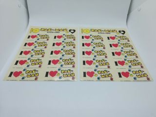 Vintage Pac - Man Stickers (Midway,  1980) Stick Ums Sniff Stick On Puffy Seals 6