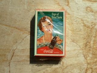 Vintage Coca - Cola Coke Playing Cards Sign Of Good Taste