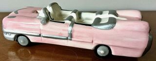 Vtg Mary Kay Pink Cadillac Figurine & Business Card Holder 5 1/2 " L × 1 3/4 " W