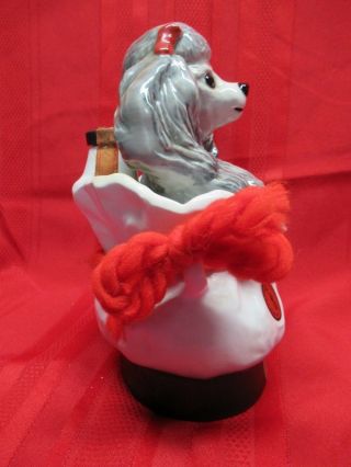 1973 Tiffiny The Poodle Dog Jim Beam Empty Decanter With Label 4