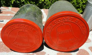Rare Vintage West Coast Coffee Tins Canisters Jewel Tea Co.  Only 1
