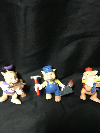 The Three Little Pigs Tiny 3 Figures Disney Silly Symphony Toy Kg Ws6