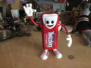 Rare 1999 Twizzlers 12 " Bendy Character Candy Dispenser W/ Jolly Laughing Sound