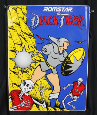 Vintage Romstar Black Tiger Arcade Video Game Decal Sticker For Side Storestock