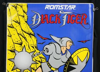 Vintage Romstar Black Tiger Arcade Video Game Decal Sticker For Side Storestock 2