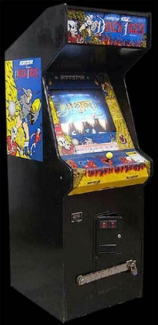 Vintage Romstar Black Tiger Arcade Video Game Decal Sticker For Side Storestock 8
