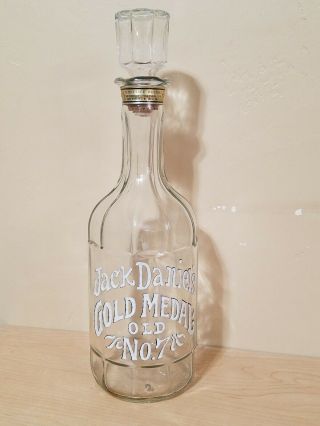 Vintage Jack Daniels 1904 Gold Medal Half Gallon Whisky Bottle Decanter